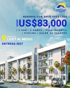 PASEO FRAMBOYAN RESIDENCES – LICEY AL MEDIO, SANTIAGO DE LOS CABALLEROS.