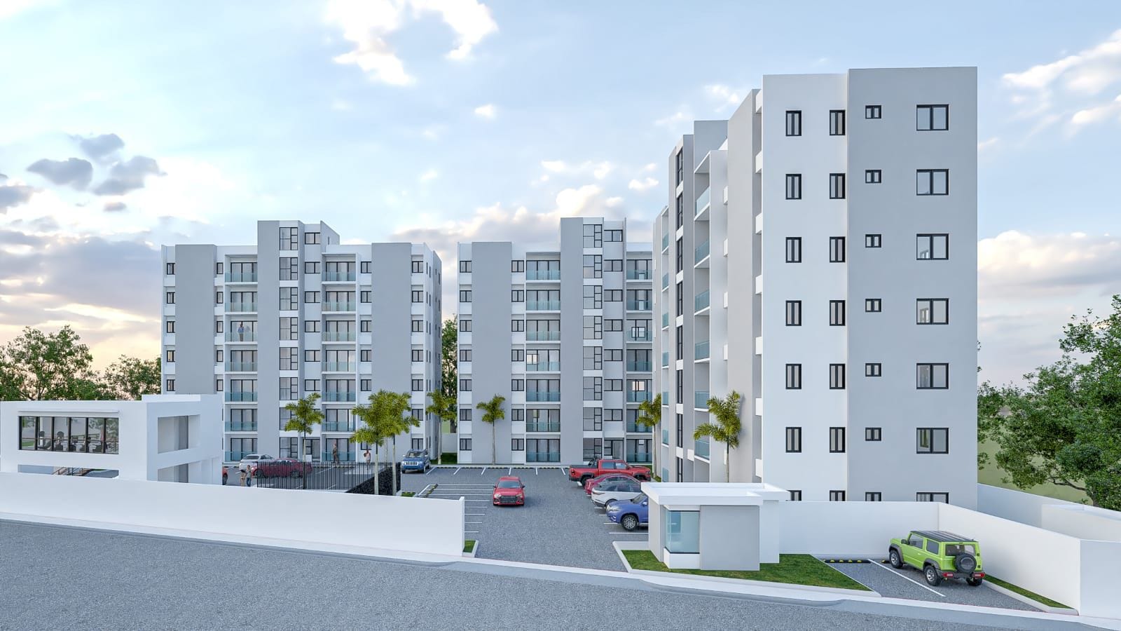 Fachada RESIDENCIAL TORRES DEL VALLE – SANTIAGO