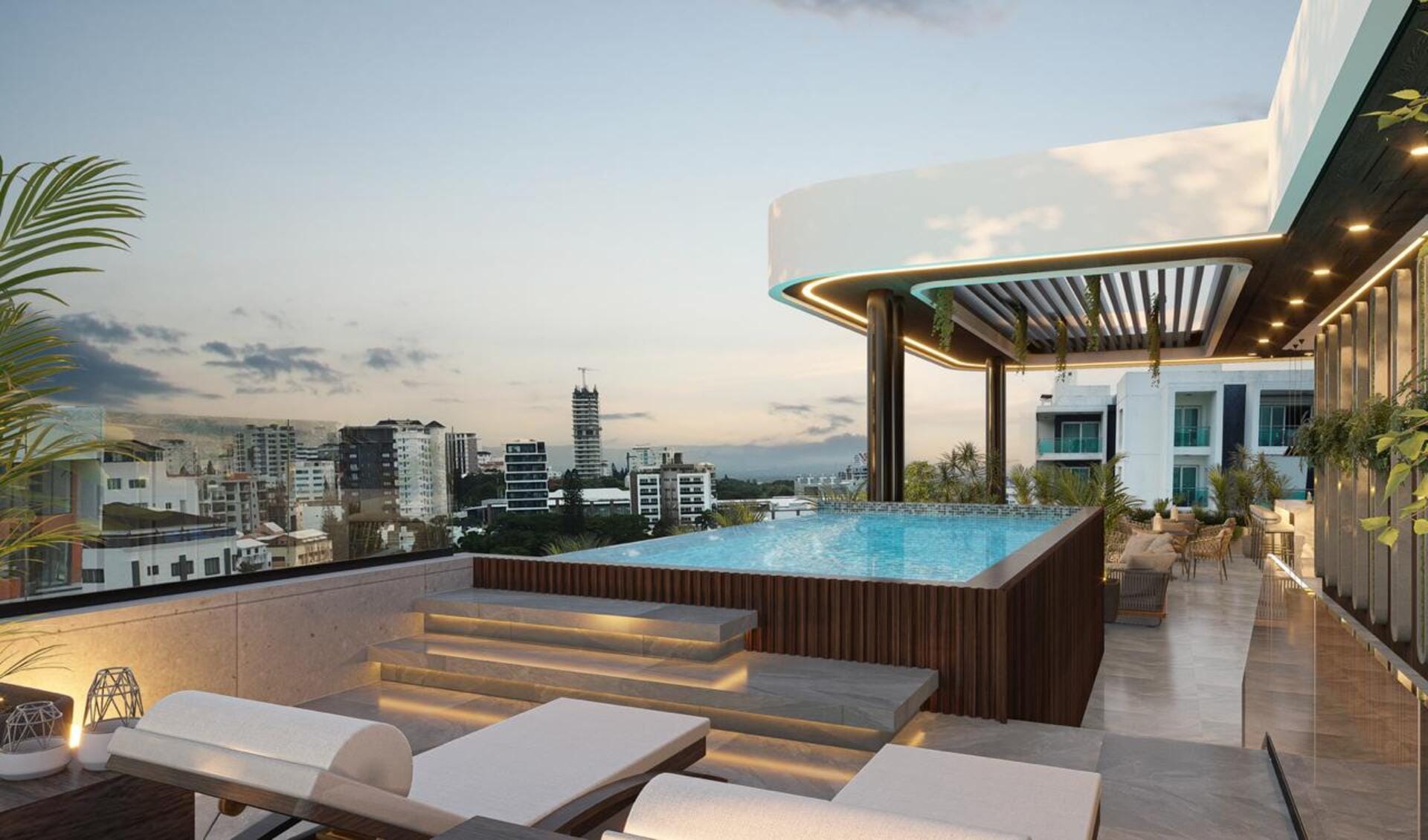 Area Social Torre Athenea – La Esmeralda, Santiago