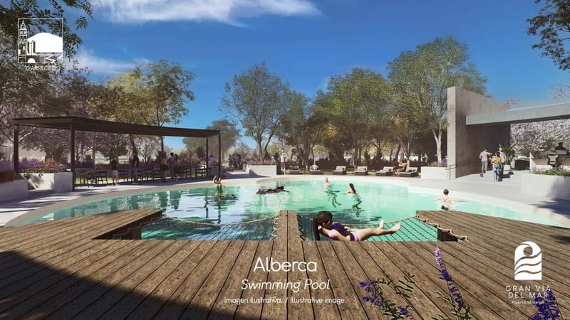 Fachada D’Arrecife Residencial | Solares en Venta en Puerto Morelos, México
