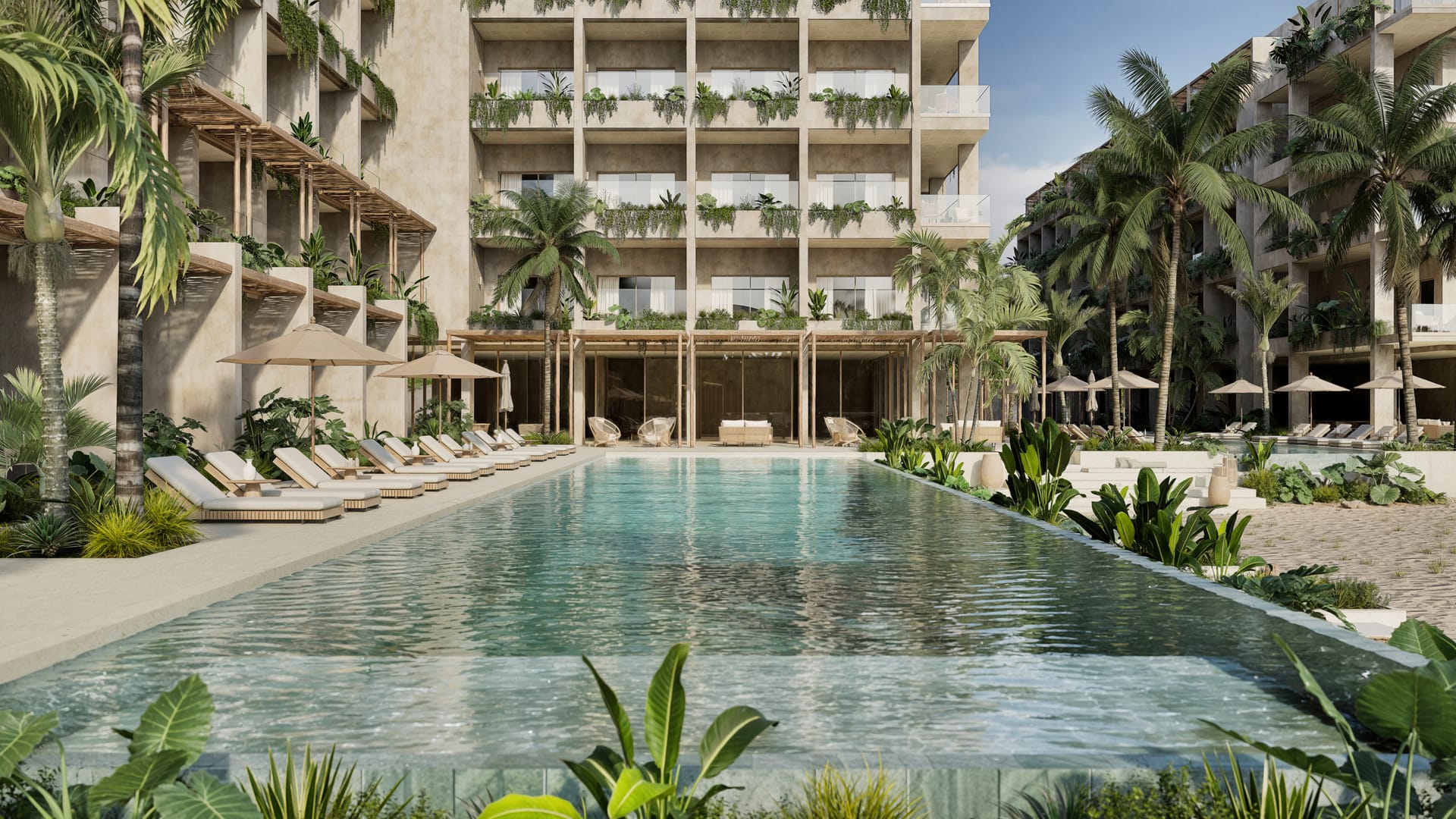 Area Social Oasis Lake II | Suites Condo-Hoteleras en Punta Cana Downtown