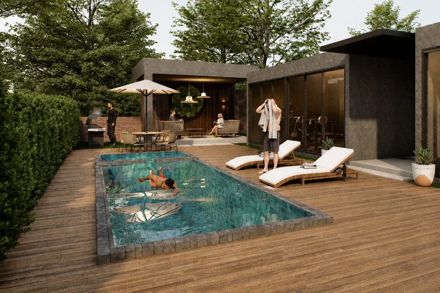 Fachada Saman Towers – Vive la experiencia de elevar tu estilo de vida en Santiago