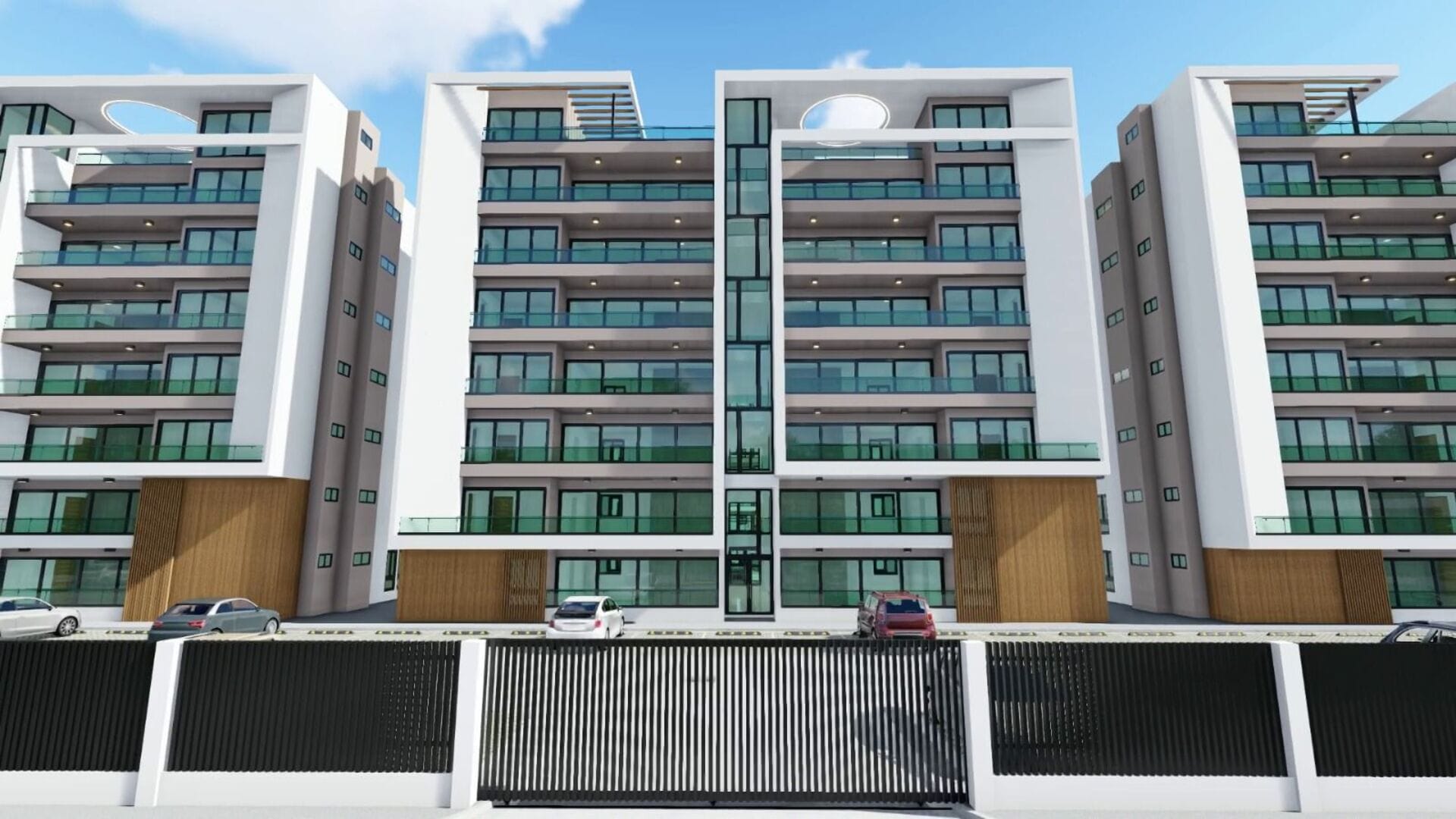 Fachada Residencial Gabriel III Exclusivos Apartamentos en Preventa en Gurabo, Santiago