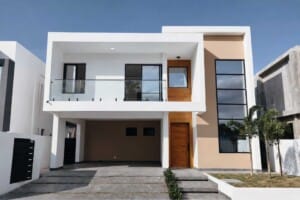 Casa moderna en venta en Gurabo Santiago – residencial cerrado, 3 habitaciones y patio amplio