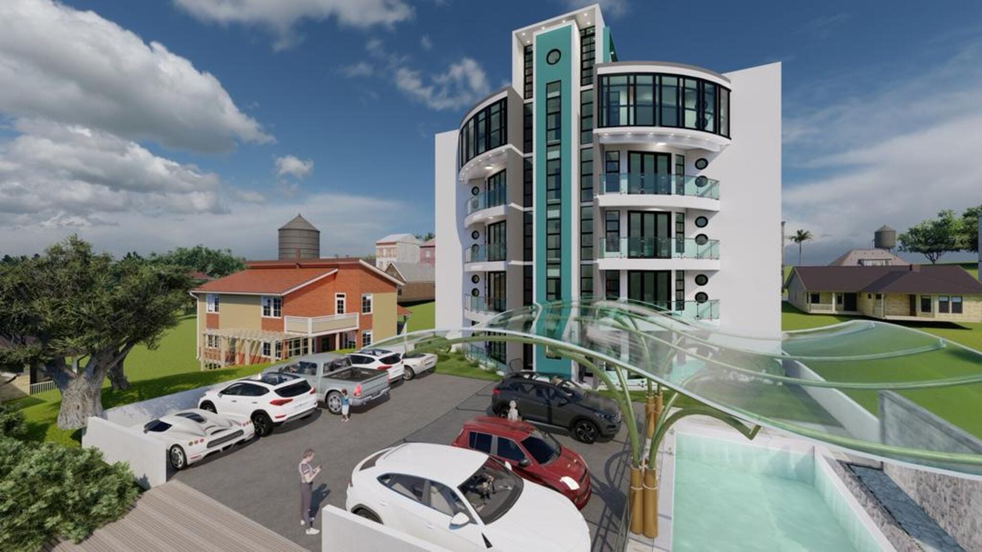 Area Social Proyecto residencial Éxodo I en Costambar, Puerto Plata