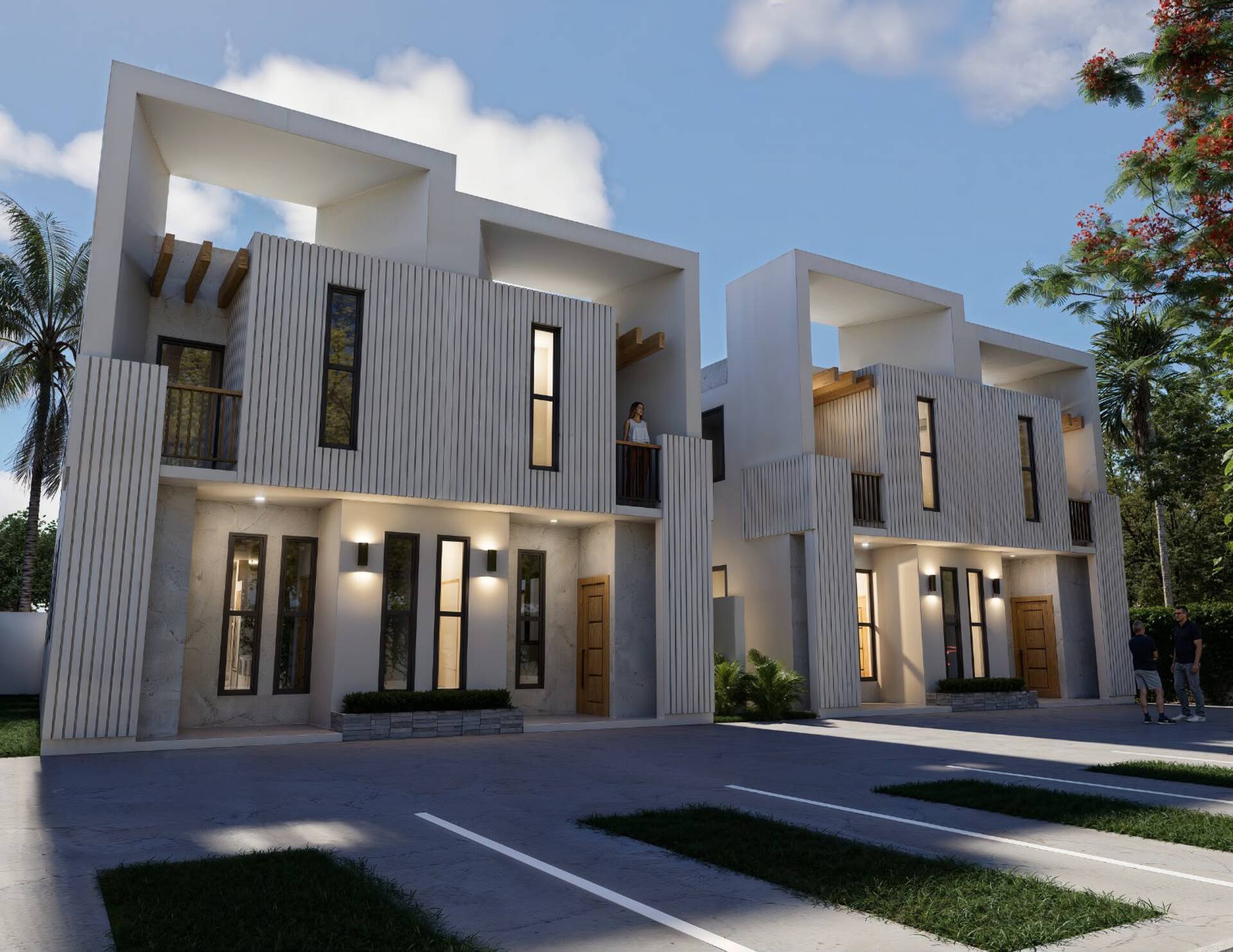 Fachada Townhouses en Venta Cerro Alto, Don Simón