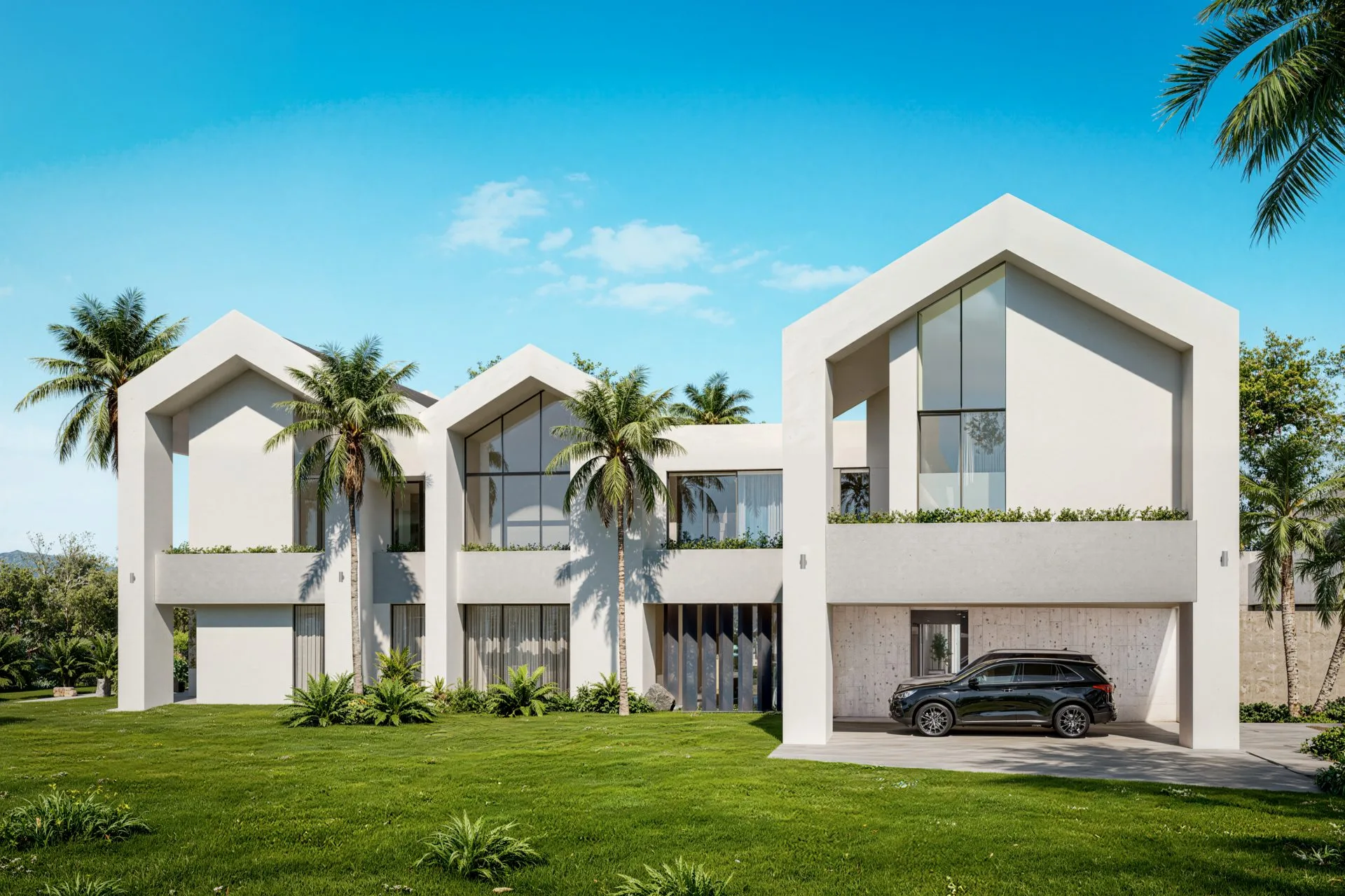 Fachada VILLA MAJAGUA – CAP CANA.