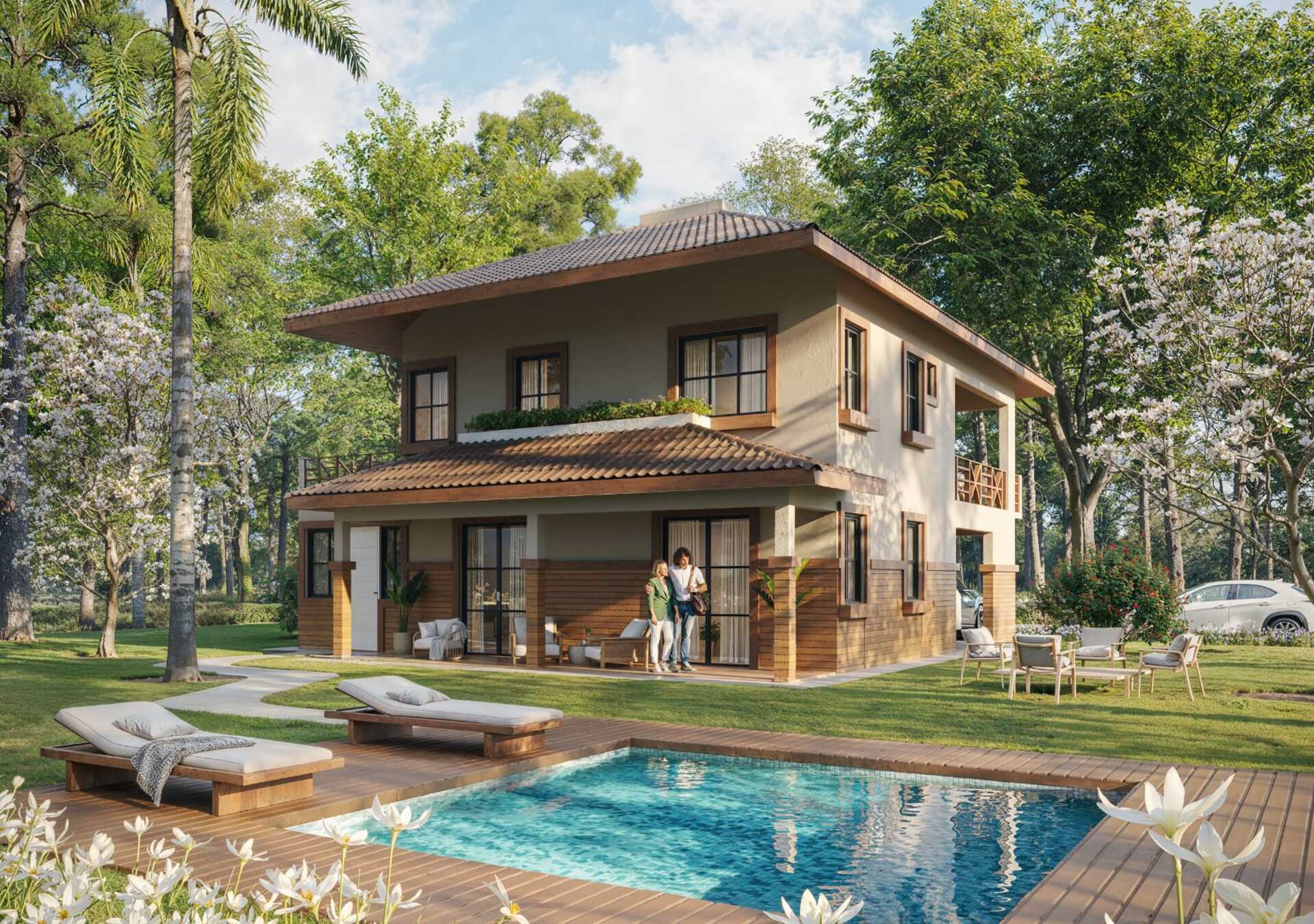 Fachada VILLAS LAS MARIAS – JARABACOA.