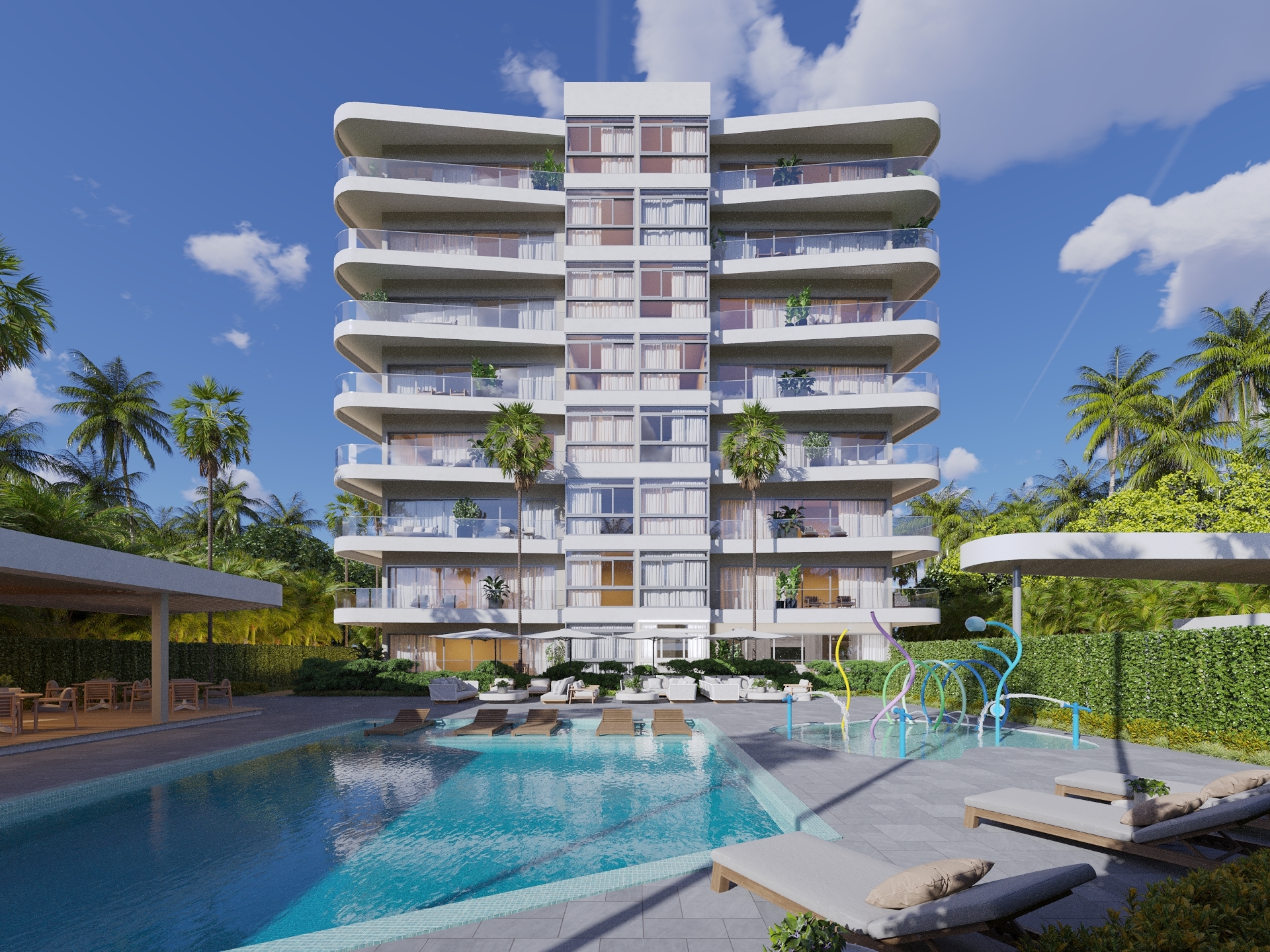 Fachada OCEAN VIEW TOWERS – PUERTO PLATA.