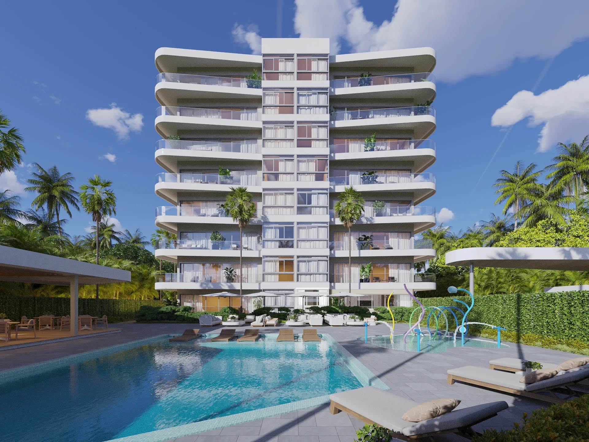 Fachada OCEAN VIEW TOWERS – PUERTO PLATA.