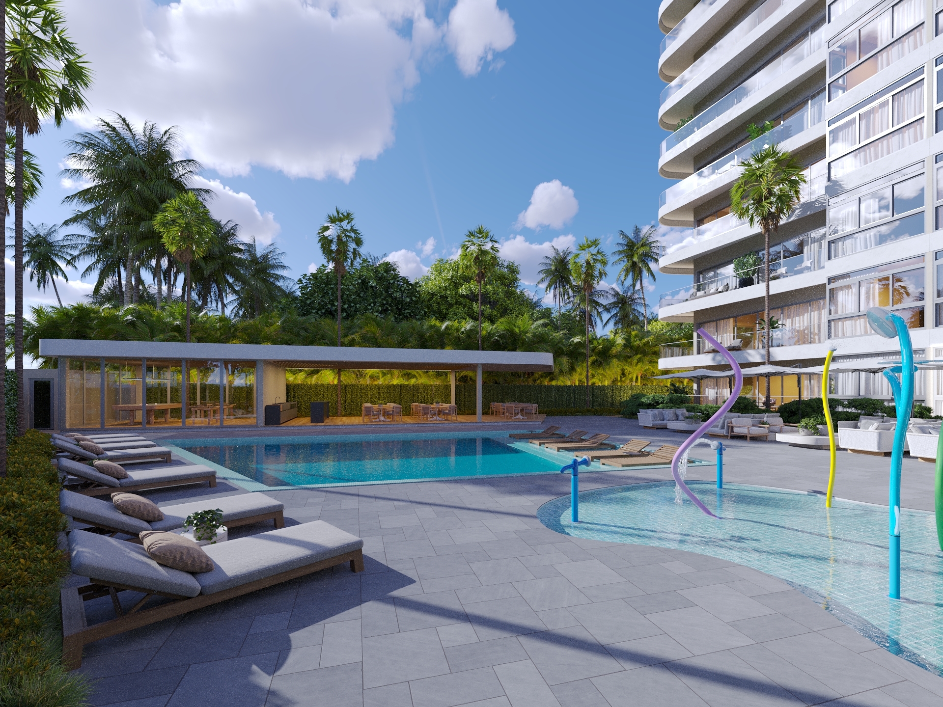 Area Social OCEAN VIEW TOWERS – PUERTO PLATA.