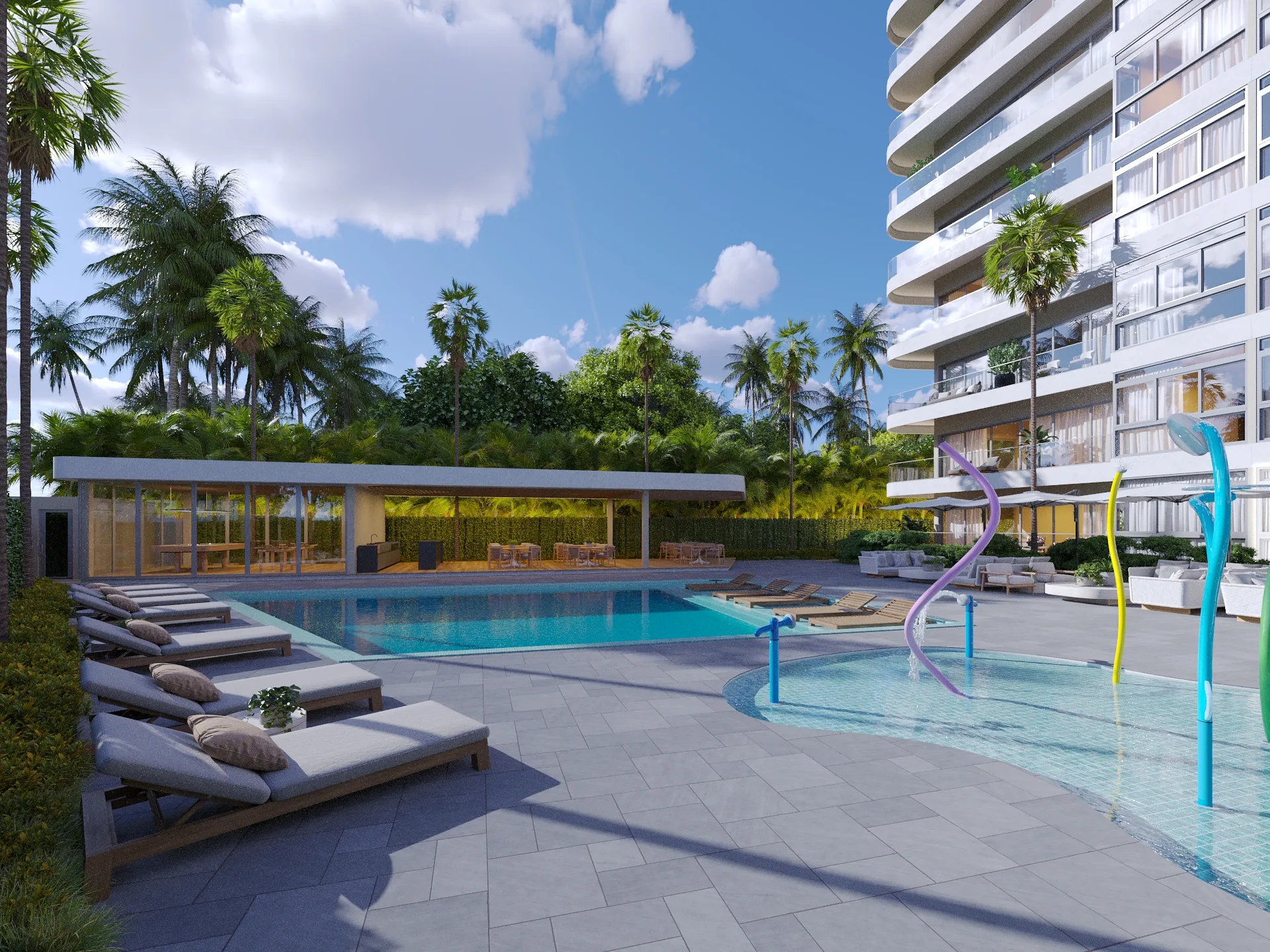 Area Social OCEAN VIEW TOWERS – PUERTO PLATA.