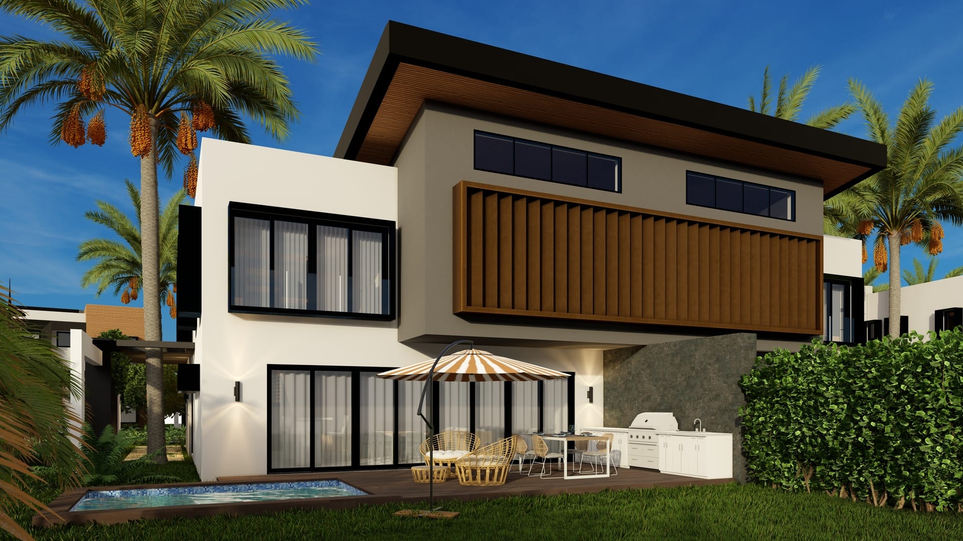 Area Social Boulevard State Villas – Cap Cana