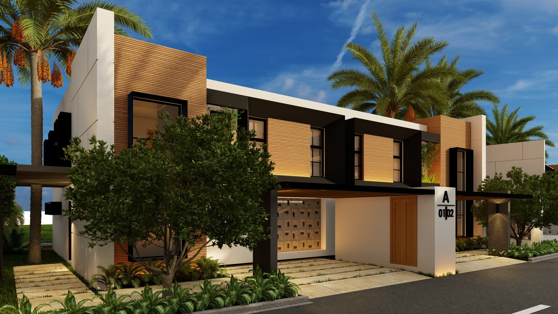 Fachada Boulevard State Villas – Cap Cana