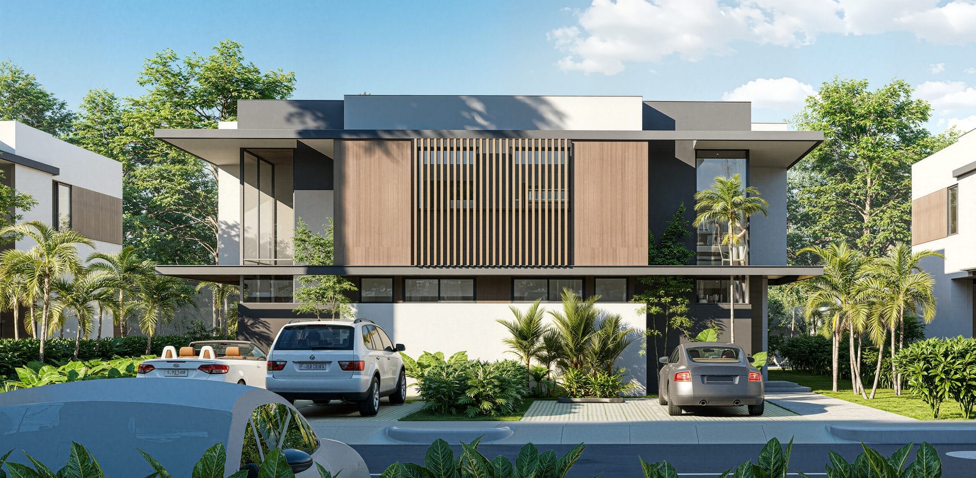 Fachada Villas en venta – Vista Cana, Punta Cana