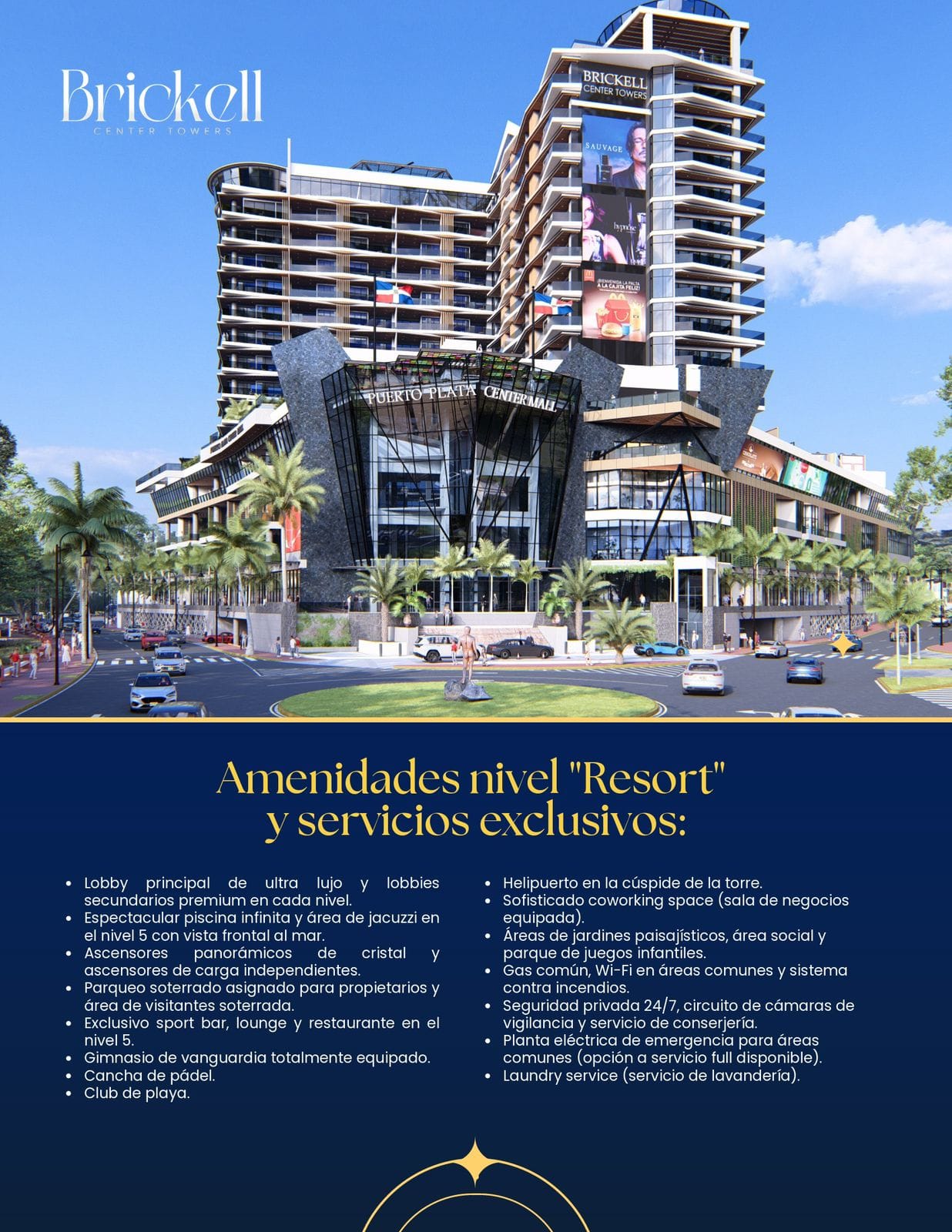 Fachada Brickel Center Tower – Puerto Plata