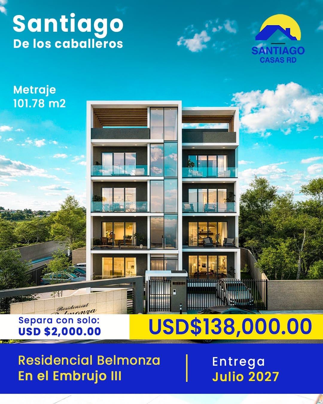 Fachada Apartamento en Venta EL Embrujo III Santiago