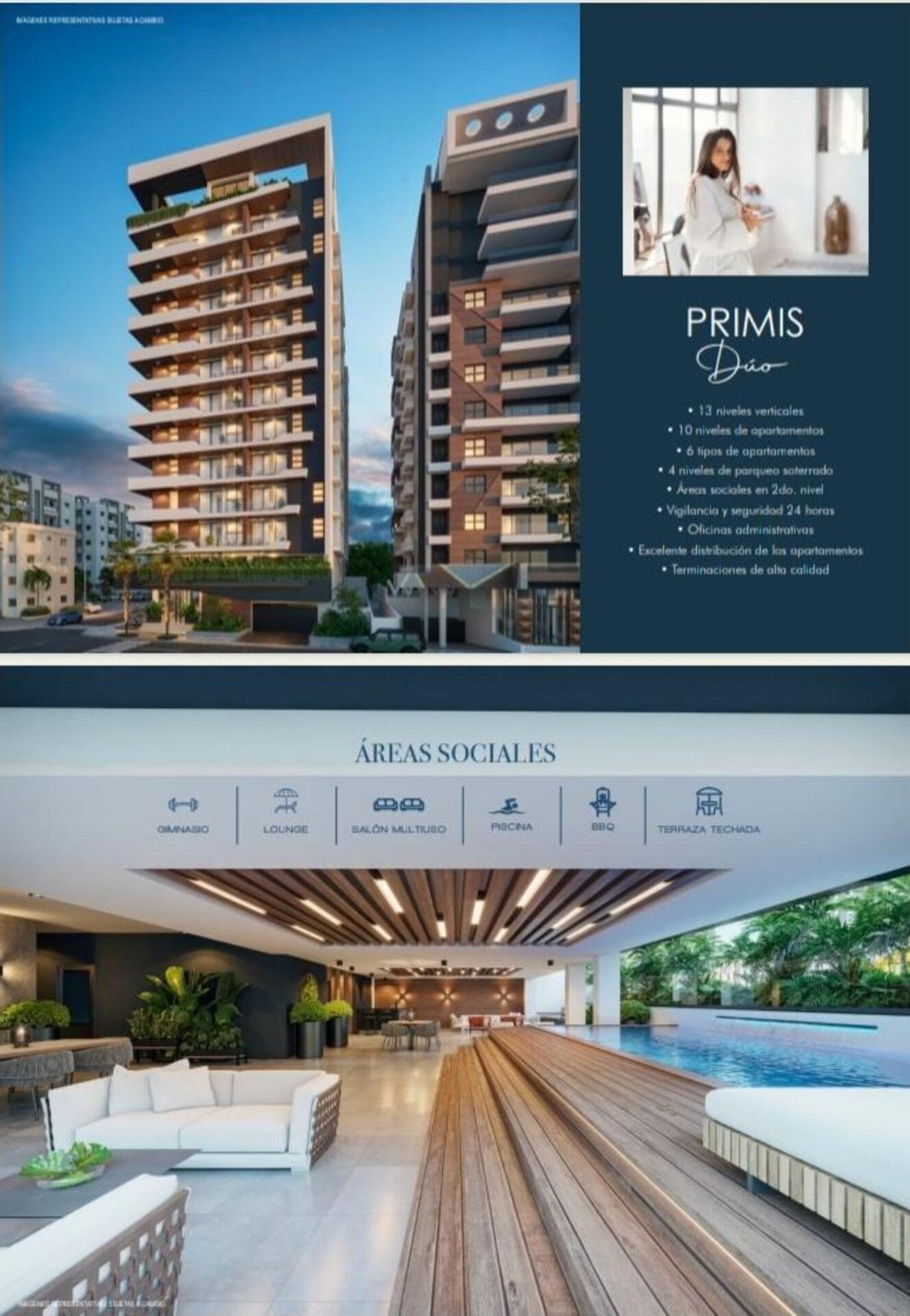 Fachada Exclusivo proyecto de Apartamentos en Venta PRIMIS DÚO ubicado en Serrallés